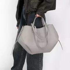 Bolsa de ombro elegante de grande capacidade para mulheres, Bolsa de lazer de couro PU - loja online