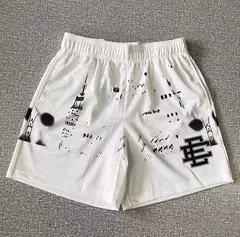 Edalson-shorts estampados florais clássicos para homens, shorts básicos de malha para academia, basquete, praia, novo design de verão