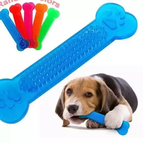 Venda quente brinquedos de mastigar para cães de estimação, brinquedo de osso de borracha, mastigadores agressivos, escova de dentes para cachorros, cuidados dentários para cães, acessórios para animais de estimação