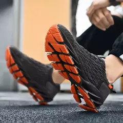 Tênis de corrida antiderrapante respirável para homens e mulheres, tênis esportivos, moda casual, primavera e outono