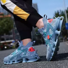 Novo design lâmina tênis de corrida dos homens amortecimento meia adolescente ao ar livre jogging zapatillas calçados na moda alta qualidade - loja online