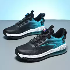 Tênis de corrida acolchoados para homens, tênis antiderrapantes, botões rotatórios, adequados para exterior, casual, conforto, alta qualidade, venda quente - loja online