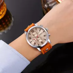 Imagem do Curren-Relógio Quartz Masculino, Relógios de Fábrica, Moda de Luxo, Relógio de pulso casual, Data Watch