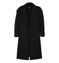 Jaqueta vintage de gola virada para baixo masculina, casacos longos, roupas casuais misturadas, lavável, simples, quente, Inverno, 2024 - Wolf Magazine