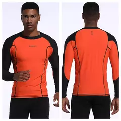 Manga comprida masculina Rash Guard Swimwear, camiseta de Surf seca rápida, camisa apertada de mergulho, roupas de ginástica, proteção UV50 +, azul, nadar, 2023 - Wolf Magazine