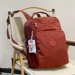 Mochila impermeável de nylon para homens e mulheres, mochila leve para laptop,