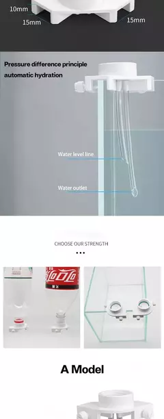 Imagem do Dispositivo automático de reabastecimento de água para aquário, ferramentas de ajuste de nível de água superior, ferramenta de ajuste de parede para tanques de peixes