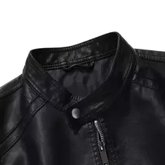 Jaqueta de couro falso masculina, casacos de couro PU masculino, outwear preto, 5XL, novo - Wolf Magazine