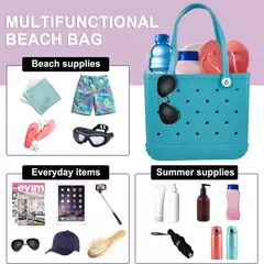 Saco De Praia De Eva Impermeável Durável, Buraco De Moda Sólida, Bolsa De Borracha, Barco De Praia, Esportes De Natação, Compras, Portátil na internet