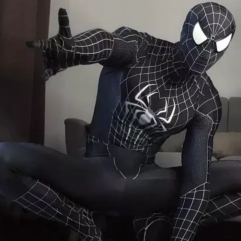 Tobey maguire spiderman traje preto/vermelho raimi homem aranha cosplay super-herói zentai terno trajes de halloween para adultos