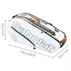 Babolat-Wimbledon Raquetes de Tênis para Homens e Mulheres, Mochila Desportiva, Compartimento Independente de Sapato, Possui Até 6, Original