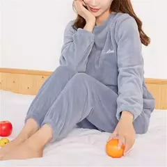 Pijama de lã coral grande masculino, veludo grosso, flanela juvenil quente, conjunto de peles domésticas, outono e inverno - Wolf Magazine