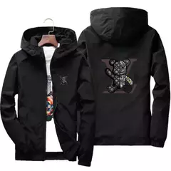 Jaqueta esportiva com capuz de montanhismo masculina, jaqueta estampada casual elegante, marca de luxo, top de alta qualidade, nova, 2024 - comprar online