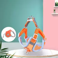 Conjunto de coleira para cães, coleira reflexiva ajustável, coleira para cães pequenos e médios, acessórios para cachorros, buldogue francês - comprar online