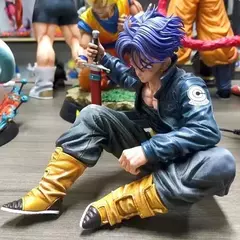 Dragon ball z anime figura troncos estatueta de ação super saiyan gk estátua pvc modelo decoração coleção brinquedo boneca presente natal - loja online
