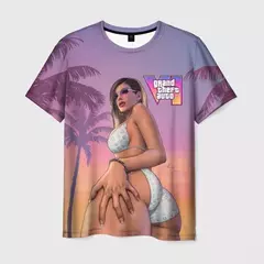Camisola de manga curta com estampa Grand Theft Auto VI masculina e feminina, estilo casual, moda verão, Gta 6 quente, 3D, novo, 2022 na internet