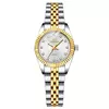 CHENXI-Relógio Quartz Clássico para Mulher, Relógio de Pulso Feminino, Relógio Elegante Dourado e Prata, Presente de Luxo para Senhoras, Impermeável