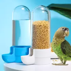 Pendurado alimentador para animais de estimação esquilo papagaio dispensador de água pet pássaro caixa de comida gaiola acessórios pássaros suprimentos na internet
