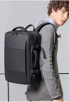 BANGE-Men's Waterproof Expansível Laptop Mochila, Grande Capacidade, Caminhadas Saco De Viagem, Mochilas Masculinas, 17,3";;VERDADEIRO;;"Blue 37L - Wolf Magazine