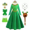 Fiona Princess Green Costume para crianças, Vestido extravagante, Shrek Costume, Halloween Fantasy Party Suit, RPG para meninas