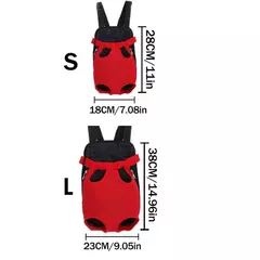 Mochila frontal ajustável para transportar cães, mochila para transportar animais de estimação, para cães pequenos, gatos e filhotes - comprar online