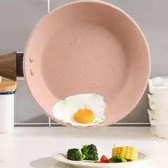Frigideira antiaderente, fabricante de crepe, panela de fundo plano, liga de alumínio, revestimento antiaderente, fogão de indução