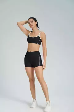 Imagem do Terno de Yoga Patchwork de duas peças para mulheres, cintura alta Flare Leggings, roupas de treino Fitness Sportswear agasalho