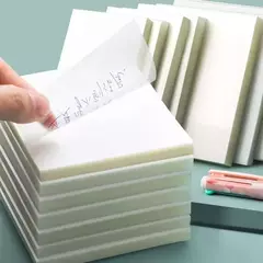 Criativa Transparente PET Sticky Note Pads, Waterproof Posted It Notepads, Papelaria Escolar, Material de Escritório, 50 Folhas - comprar online