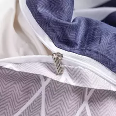 Imagem do Listrado impressão algodão Duvet Cover Set, Soft Skin Friendly cama fronha, 1PC, 2PC, 3 PCs, 100% algodão