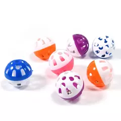 Imagem do 10 pçs animal de estimação papagaio brinquedo colorido oco rolamento sino bola pássaro brinquedo periquito cockatiel papagaio mastigar gaiola brinquedos divertidos suprimentos para pássaros de estimação