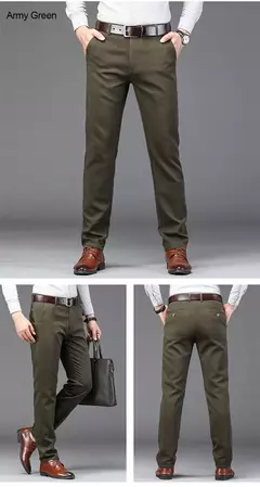 Calça justa reta masculina, calça casual de negócios, terno elástico, marca chique, primavera, outono, moda masculina, 6 cores, 2023 na internet