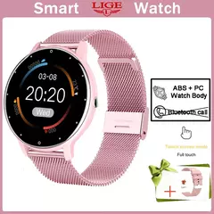 Bluetooth Smart Watch para Homens e Mulheres, Pulseira de Fitness, Monitor de Freqüência Cardíaca, Chamada, Esporte, iOS, Android na internet