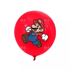 Imagem do 12 pçs super mary série balão mario bros luigi yoshi anime figuras balão brinquedos decoração partys suprimentos crianças presentes