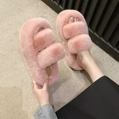 Peludas peludas peludas peludas peludas para mulheres, plataforma fuzzy macia, saltos altos, quente, casual, interior, casa, fêmea, senhoras, luxo, casa, inverno - loja online