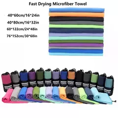 Super Absorvente Microfiber Camping Toalhas, Toalha de Viagem, Secagem Rápida, Ultra Macio, Compacto, Ginásio, Natação, Praia, Secagem Rápida