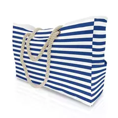 Imagem do Saco de praia impermeável de tamanho grande para mulheres, bolsa de ombro para