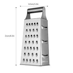Aço Inoxidável Manual Fatiador De Queijo, Ralador De Caixa Doméstica, Cortador De Vegetais, Recipiente Multiuso, 4 Lâminas Lados, Ferramentas De Cozinha - loja online