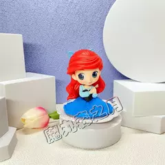 Novo bandai disney a pequena sereia anime qposket personagens ariel glitter linha figura de ação modelo colecionável brinquedos aniversário - loja online