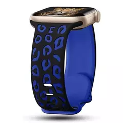 Imagem do Pulseira de Silicone Gravada para Apple Watch, Faixa 45mm, 44mm, 42mm, 41mm, 40mm, 49mm, 44mm, Pulseira Correa, Série 8, 9, 7, SE, 6, 5, 4, 3, ultra 2
