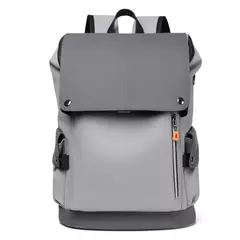 Alta Qualidade PU Couro Waterproof Men's Laptop Mochila Grande Computador Mochila para Negócios Urban Man Mochila Carregamento USB na internet