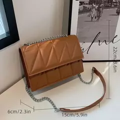 Bolsa de Ombro De Couro PU Para Mulheres, Bolsa Feminina, Correia De Corrente, Crossbody, Punho, Designer, Moda - Wolf Magazine