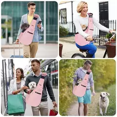Imagem do Single Comfort Sling Handbag para animais de estimação, Dog Carrier Bag, Viagem ao ar livre, Puppy Shoulder Bags, Tote Pouch, Kitten, Corgi, Transporte Pets