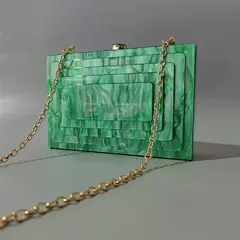 Saco de noite de luxo acrílico para mulheres, sacos na moda, bolsas de marca verde, bege, festa, casual, caixa bonito, mini embreagem, bolsa, carteira, carteira, novo - comprar online