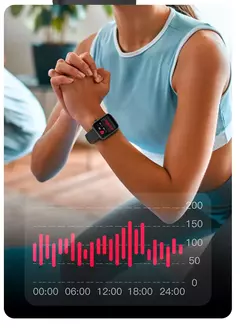 Imagem do COLMI-P71 Smartwatch para homens e mulheres, chamada por voz, monitoramento de saúde, IP68 impermeável, notificação inteligente, assistente