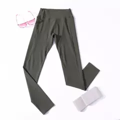 Leggings de ioga de cintura alta com bolsos para mulheres, roupas corrida, calças justas de ginástica, esportes, fitness, 2021 - comprar online