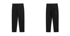 Calça masculina de seda fria fluida, calça masculina de negócios para verão, esfriamento folgado, alfaiataria social, 9 calças recortadas, verão na internet