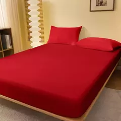 Imagem do Folha de cama Matte Solid Color, Capa para quarto, Cama sem fronhas, 1 PC