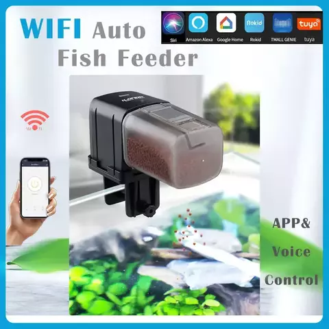 Ilona WiFi Alimentador De Peixe Dispositivo De Alimentação Automática Controle Inteligente Para Tanque De Aquário, Timing Carpa, Acessórios De Equipamento De Pesca