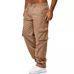 Calças de carga multi bolsos para homens, moletom casual, calças táticas militares, jogger baggy, tática na internet