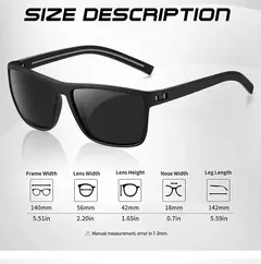 Imagem do CRIXALIS-Óculos de sol quadrados polarizados para homens e mulheres, esportes ao ar livre retro, óculos de sol, óculos masculinos, UV400, moda, 3 pcs
